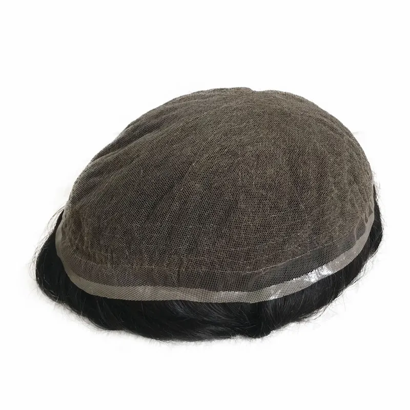 

Best Seller High Quality 100% Remy Swiss Lace Human Hair Mens Toupees