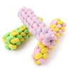 New listing dog cat chew toy cotton material Pastel Knot Cotton Rope Bone Chew Tug Toy for Pet
