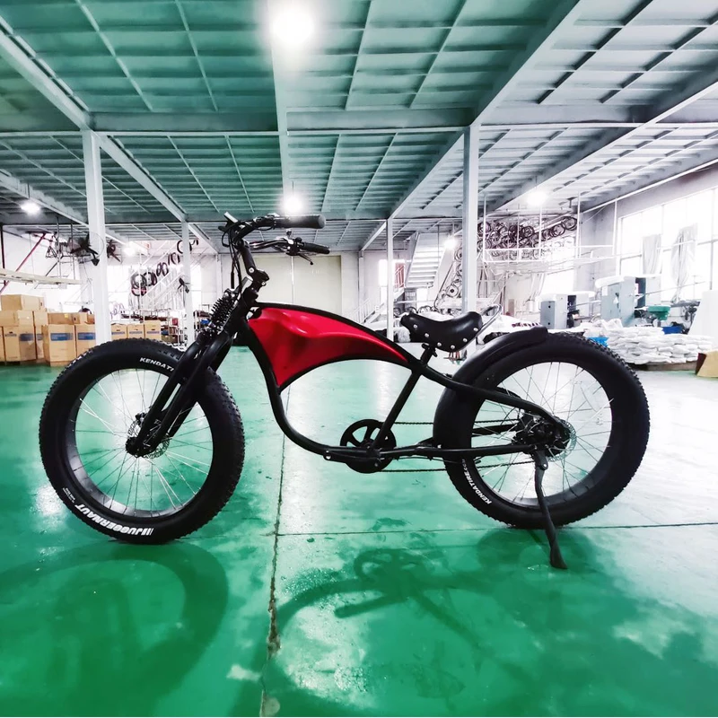 2019 New Design Mtb Fat E Bike 48v 500w Vintage Chopper Electric