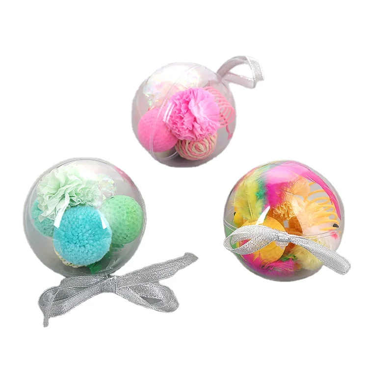 

Wholesale Custom Free Samples Mouse Pet Toy Balls Set Pack, As picture