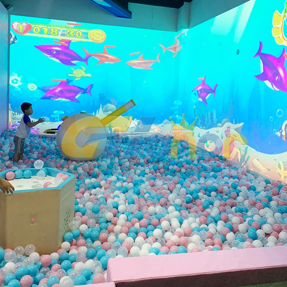 

Professional Kids Amusement Park AR Ball Hitting Interactive Effect Projection System 3D Interactive Games