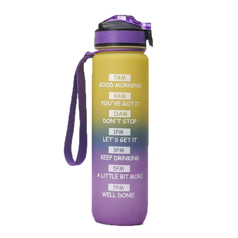

2021hot best sellers 1000ml Dust cover BPA Free Portable Plastic Water Bottles Tritan material cup, Customized color
