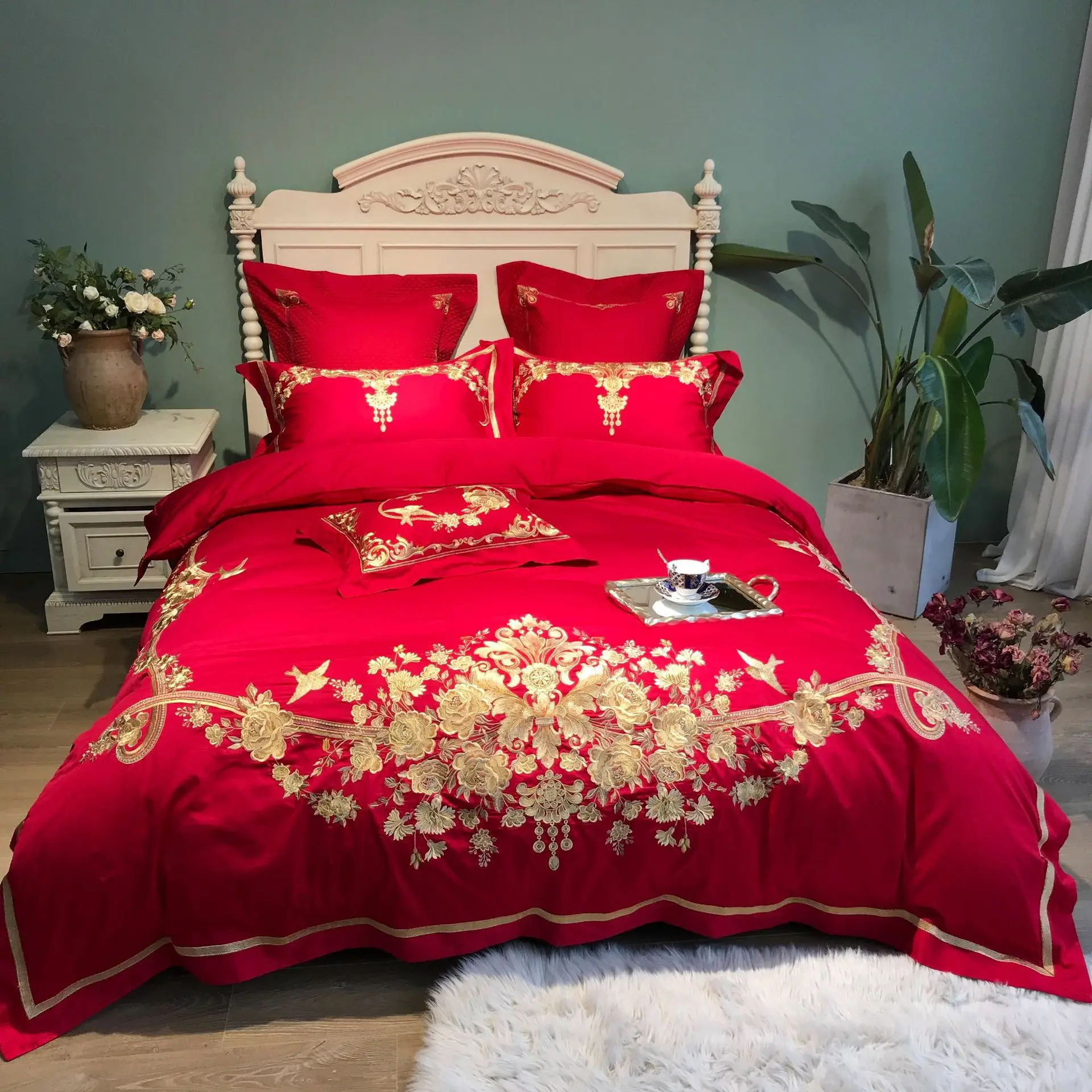 Venta al por mayor sabanas satin rojas Compre online los Venta al por mayor colchas rojas Compre online los mejores