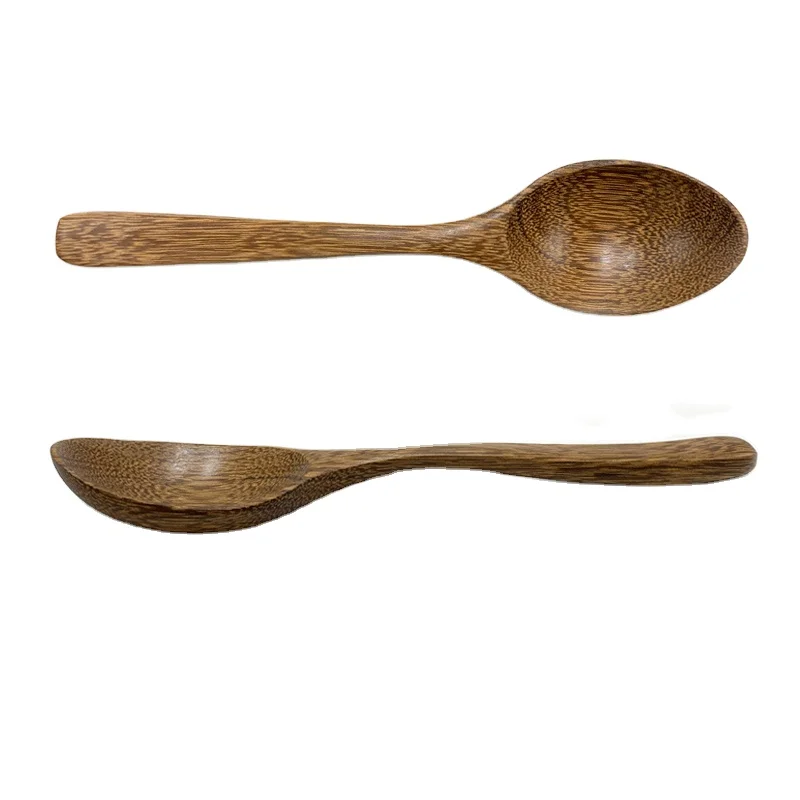 

2021 Wholesale Japanese and Korean Style Long Handle Wooden Soup Spoon, Natural wood color