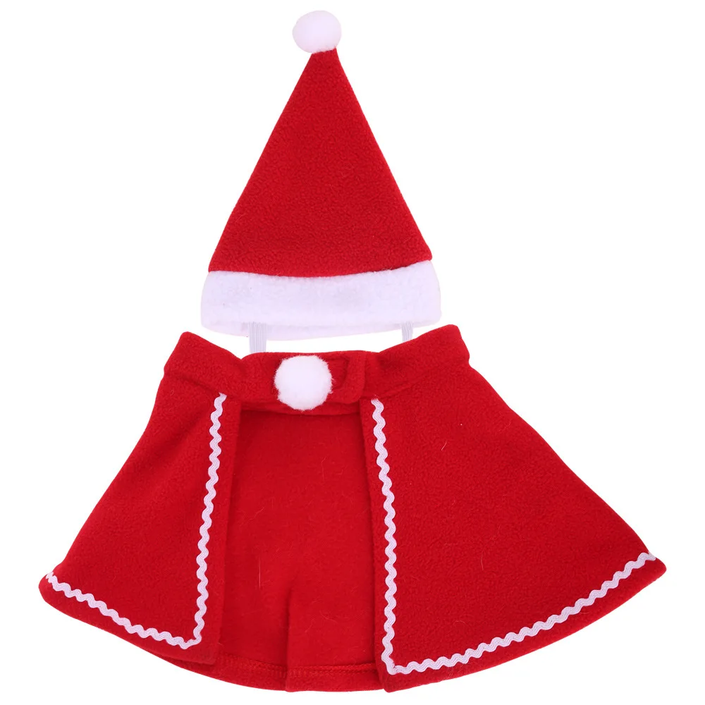 

Free shipping Christmas New Products Decoration Puppy and cute Dog Pet Dress Up cloak Hat Dress Clothes Suit