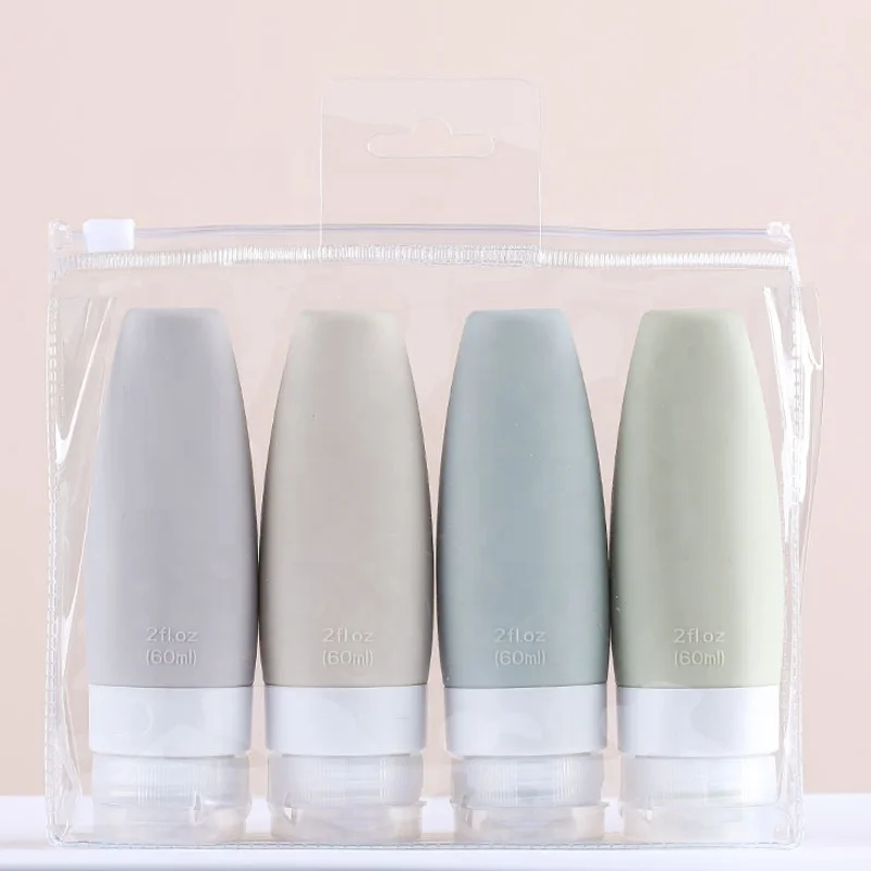 

Travel Silicone Squeeze Bottle Sub-bottling Container Lotion Refilling Bottle Set Silicone Traveling Bottles