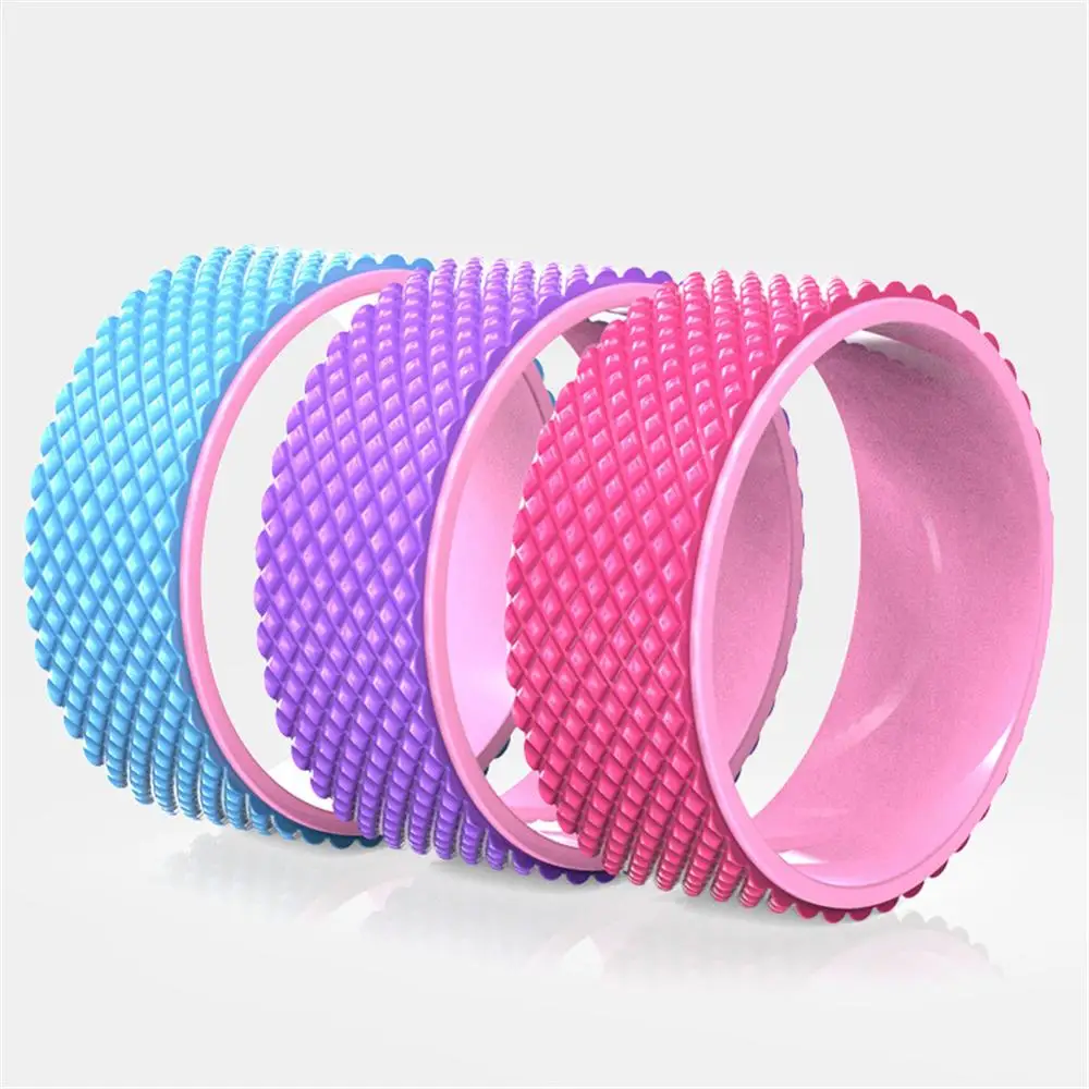 

Yoga Wheel Pilates Foam Body Circles 3D Point for Back-Bend Stretching and Fitness Massage Roller THANKSLEE