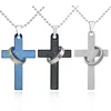 Titanium steel cross necklace 2019 latest design stocked wholesale custom crucifix necklace