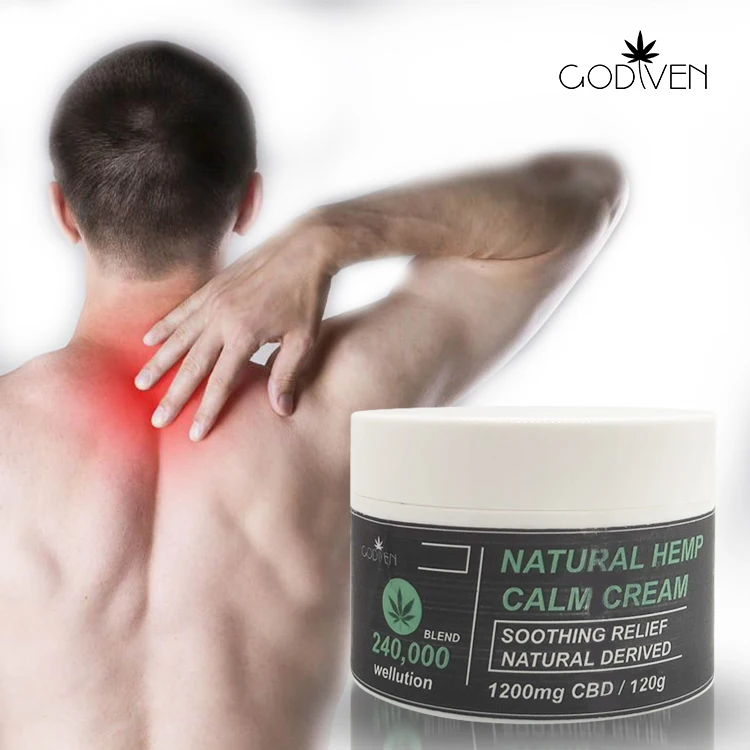 

CBD Calm Cream Natural Hemp Extract Cream for Arthritis Back Pain Muscle Pain Relief Private Label OEM ODM