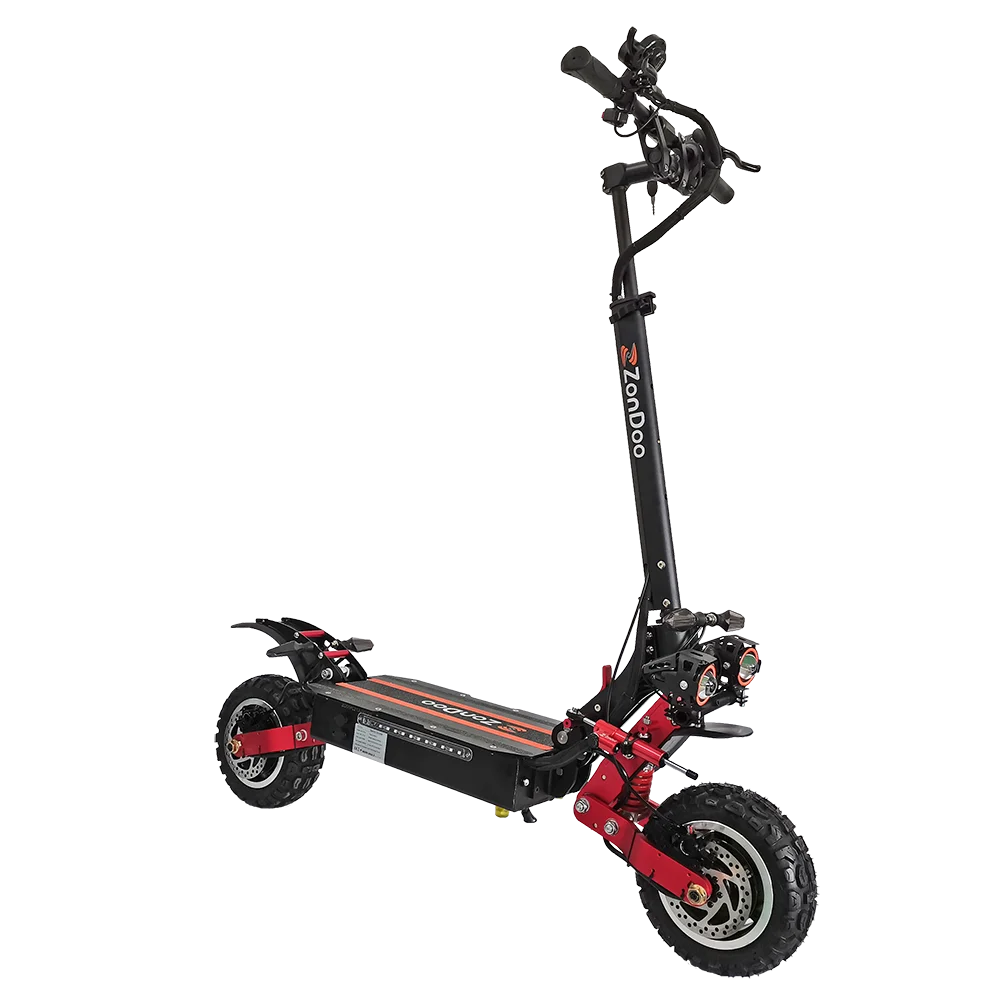 

EU warehouse off-road electric scooter 11inch 60V/2800W*2 dual motor dropshipping ZonDoo sports scooter for adults, Black