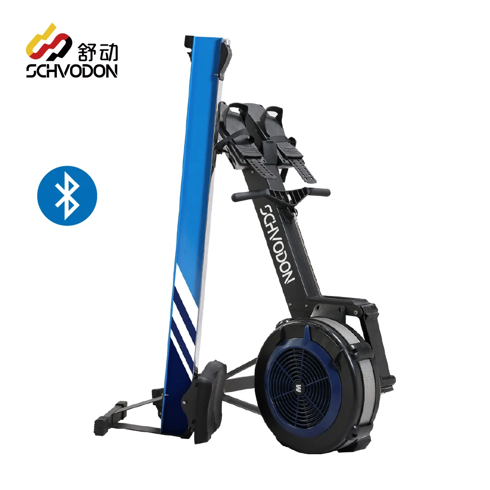 

Schvodon commercial rowing machine bluetooth gym equipment air rower machine foldable rowing machine for strength training, Black or blue/red/white/silvery