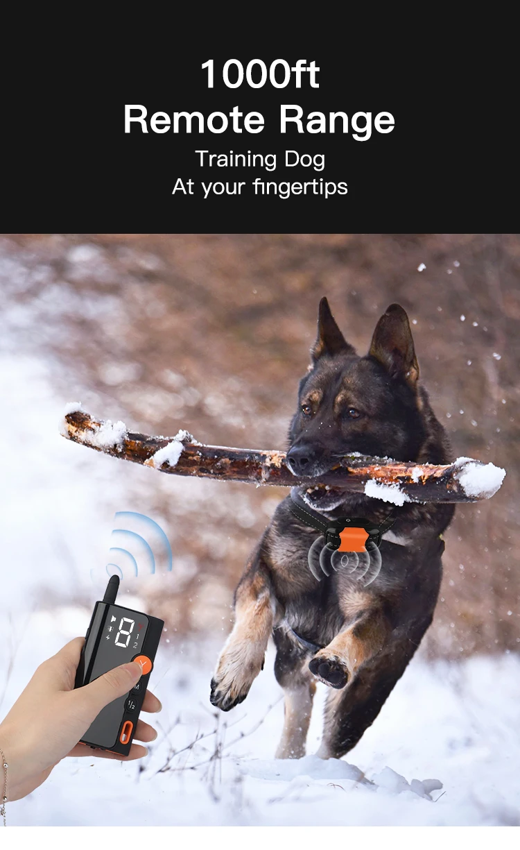 Wholesale Custom Electric Dog Training Shock Bark Collar With Remote Control Pet Dog Slave