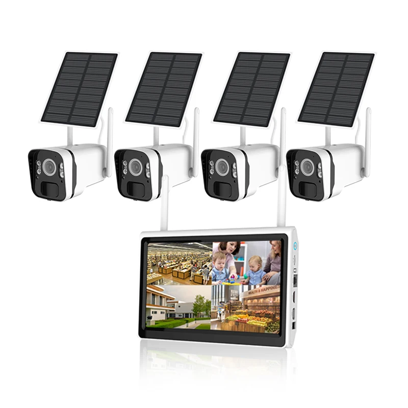 

VS HD Solar power NVR Kit Cctv 4Ch Nvr Kit Security Camera System Wireless