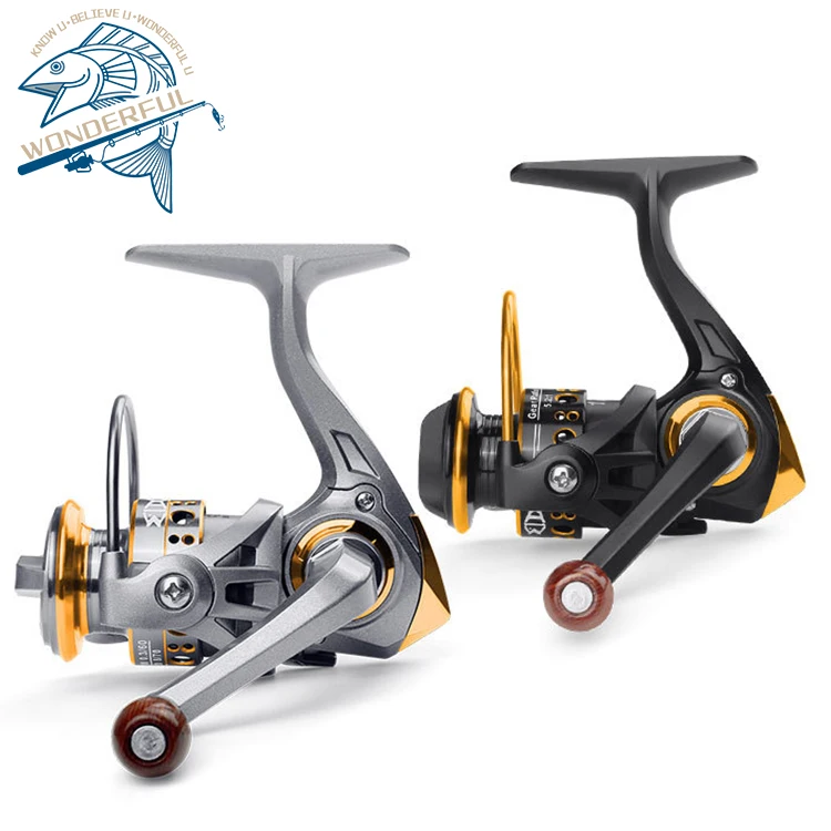 

Hot Sale 5.2:1 12+1BB Full Metal Two Colors Body Max Drag 5Kg Raft Ice Fishing Mini Spinning Reels, 1colors