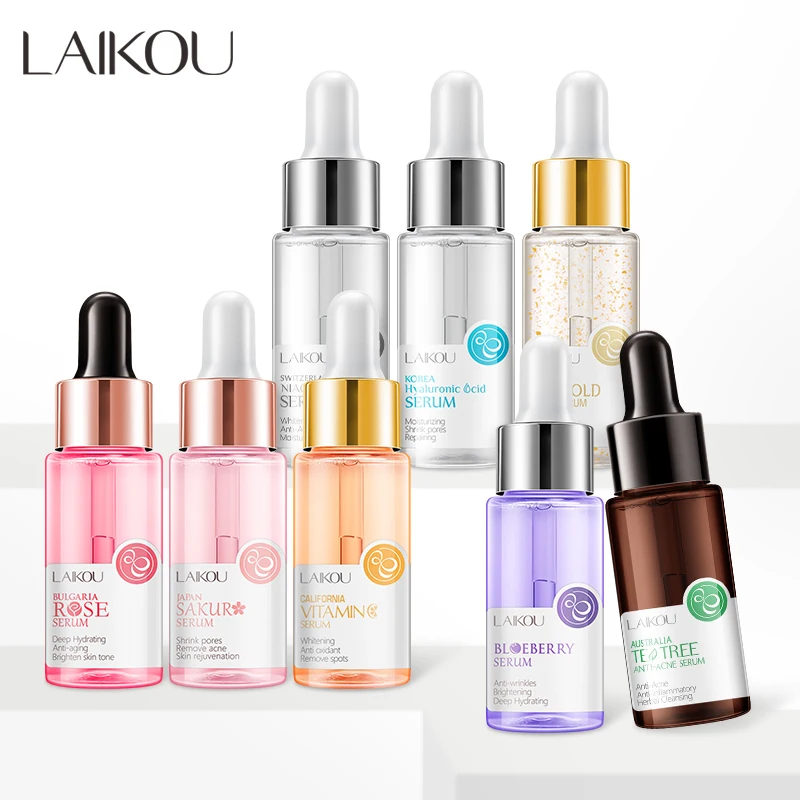 

laikou Bulk vitamina c lifting rose oxygen vegan private label acid hialuron korean microneedling serum