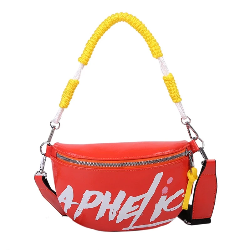 

S1091 2020 new trendy fashion custom Korean waist printed shoulder messenger temperament chest