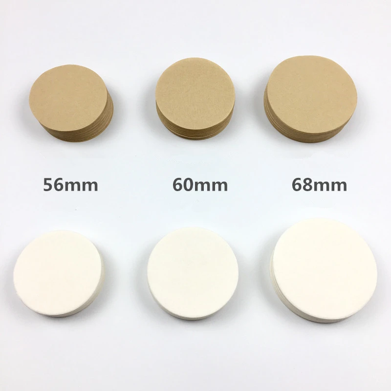 

100pcs Coffee Filter Paper Round Moka Pot Paper Filter For Espresso Coffee Maker V60 Dripper Coffee Filters Tools, Brown
