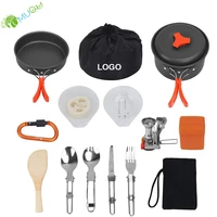 

YumuQ 16Pcs Hiking Backpacking Non-Stick Portable Outdoor Camping Cookware Set / Mess Kit / Cookset / Camp Kitchen