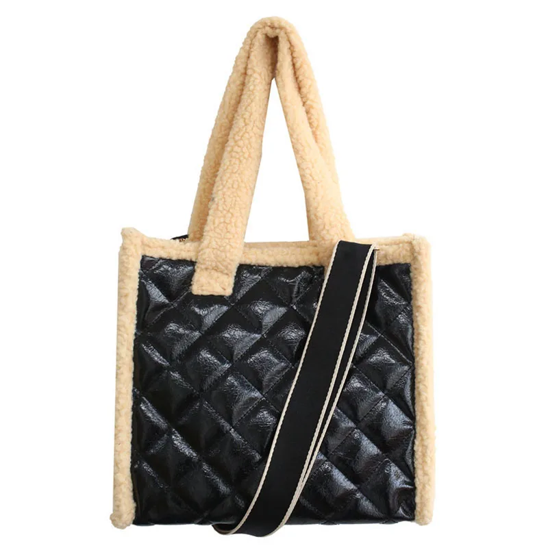 

Fashionable Personality Plush Edging Messenger Bag 2021 Autumn And Winter Hot Style Shoulder Bag Large Capacity Ladies Handbag
