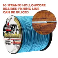 

Ashconfish Braided Fishing Line 16 Strands Hollow Core Fish Wire 1000M 20-500LB