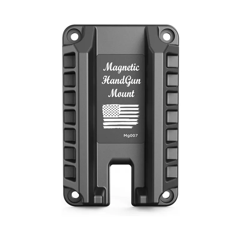 

Magnetic Gun Holster Gun Holder Gun Magnet Mount Concealed Quick Draw Loaded Fits Flat Top Handguns, Black