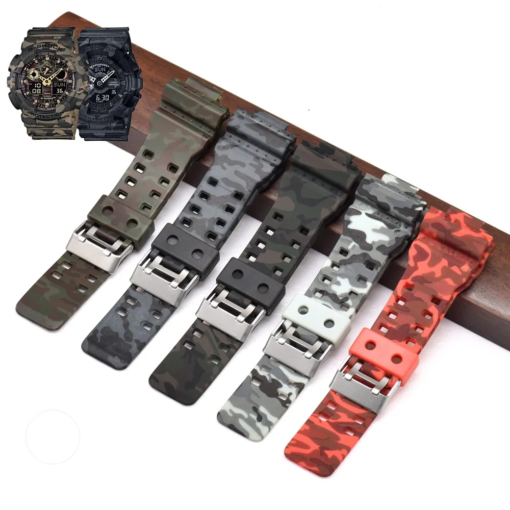 

Silicone Watch Strap Watchband for Casio GA-100/110/120/150/200/300 GD-100/110/120 G-8900/GR-8900/GW-8900 GLS-100/GLS-8900