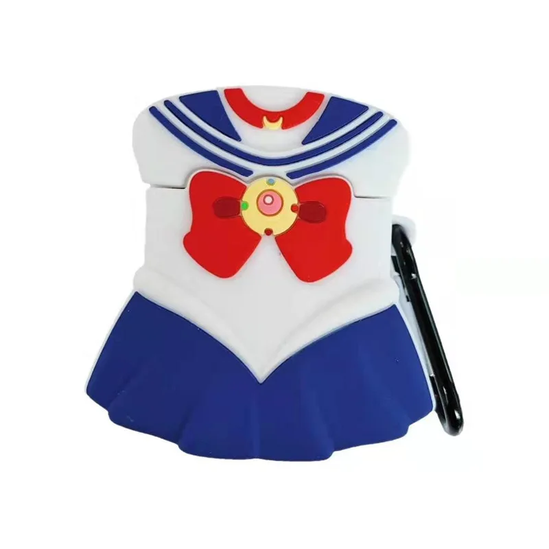 

Earphone Case For AirPods 1 2 Case Sailor Moon Uniform Cover for Apple Cute Earbuds Bag 3D, Colorful