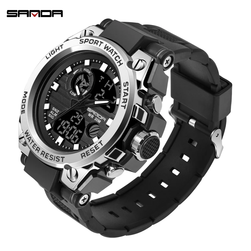 

Mans Waterproof Fashion Brands Watch Original Charm Brand Wholesale Watches Luxury Wristwatch Digital Watch, 5 colors for you choose