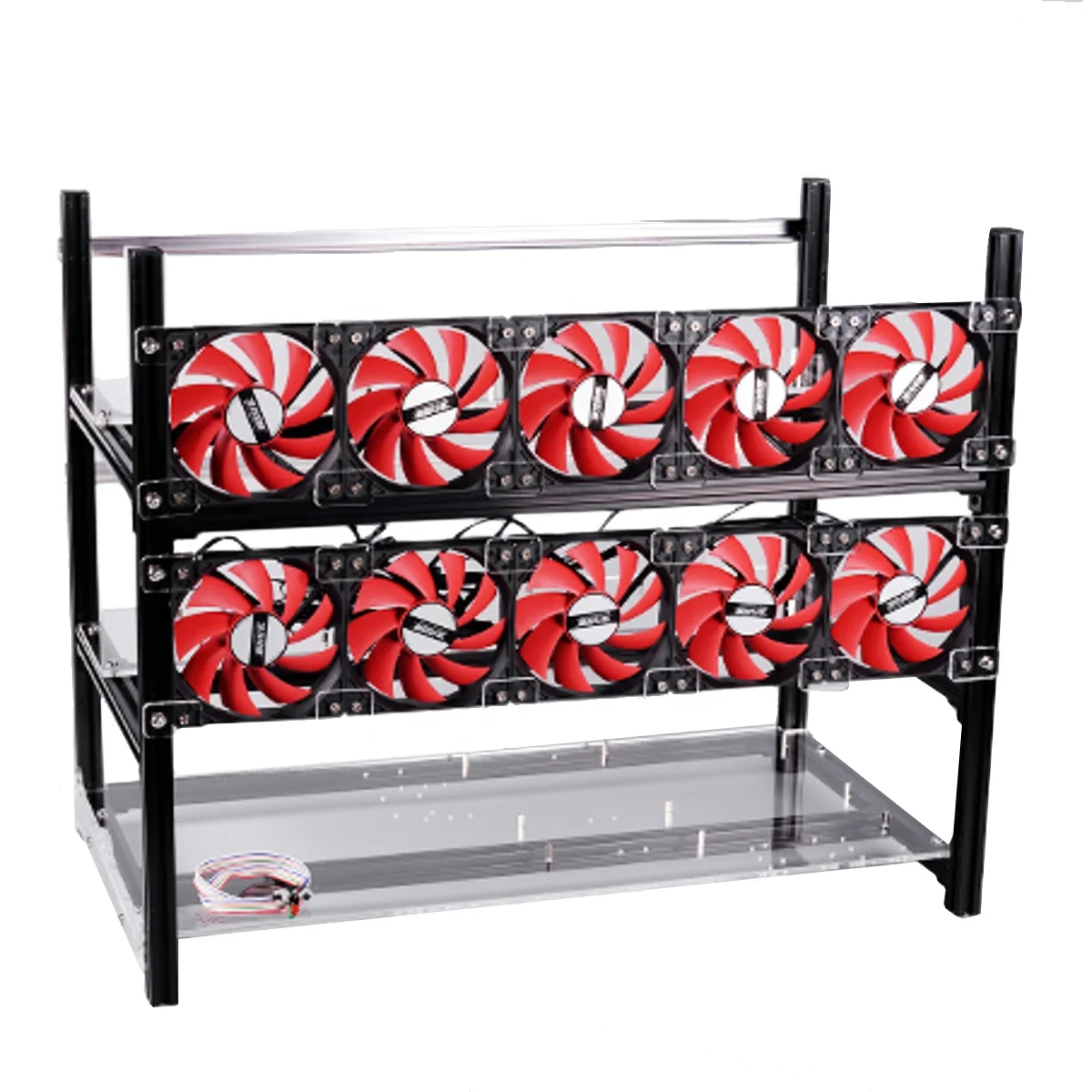 

12 GPU 12gpu Aluminum Open Air Frame Case Rig frame gpu frame
