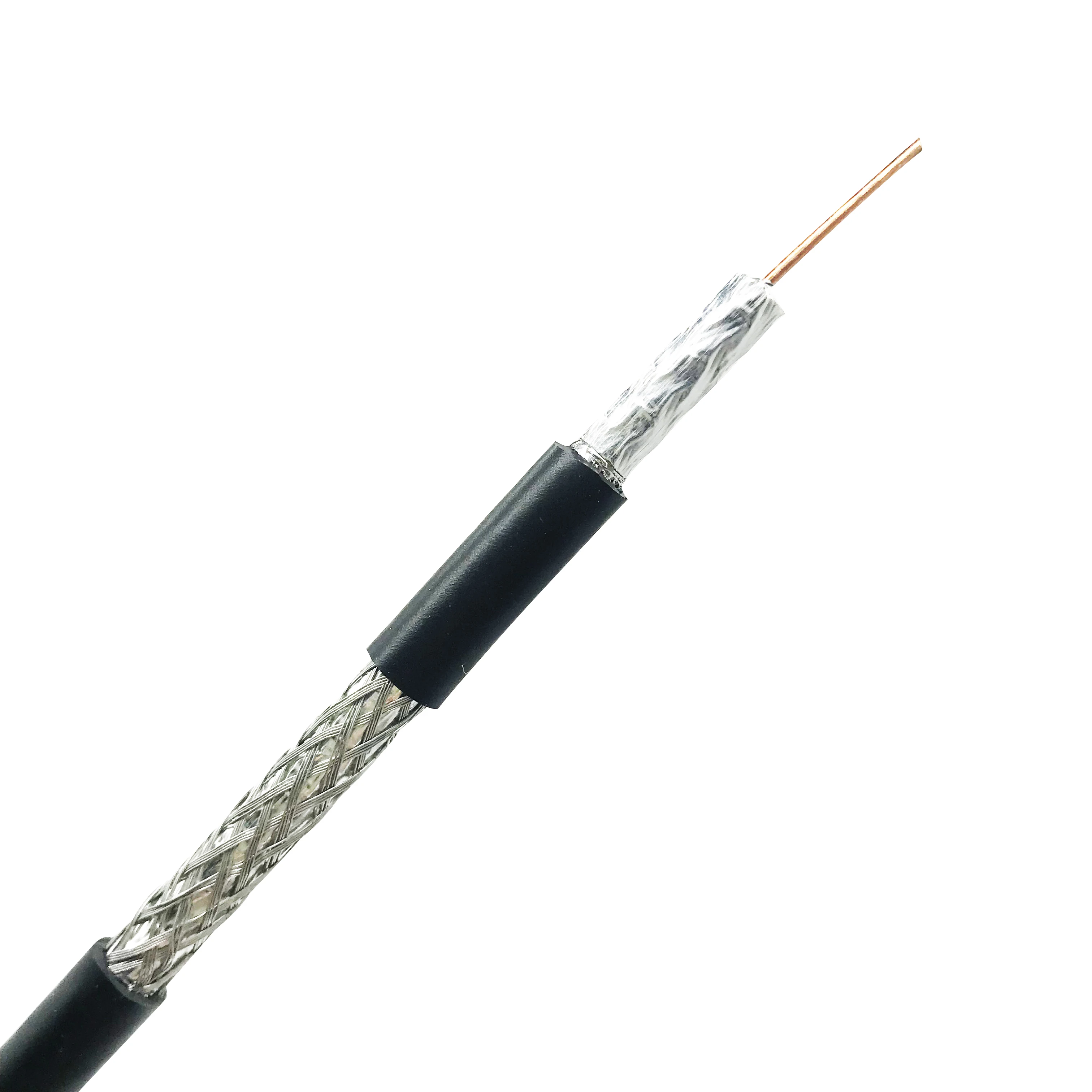 Factory OEM Coaxial cable RG59/ RG6/ KX7/ RG213/RG58/ RG174 / RG11/RF4mm 100m 305m communication cable semi finished OEM - ANKUX.COM