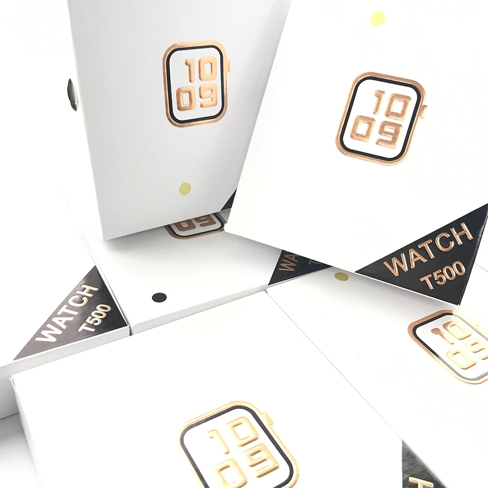 

2020 T500 Smart Watch Series 5 BT Call 44mm Smartwatch Change Strap Heart Rate, Black/white/pink