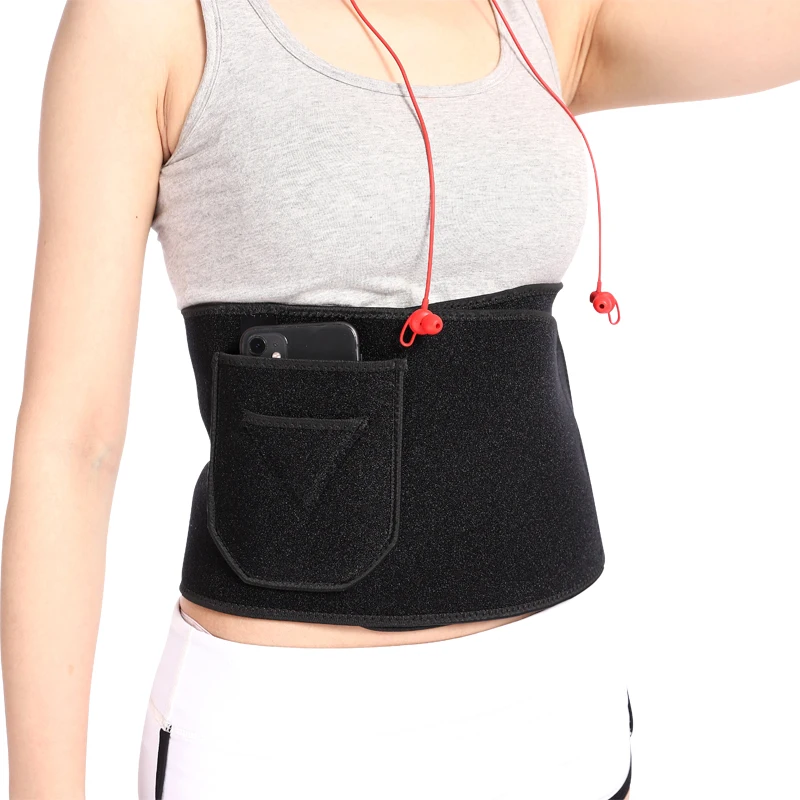 

Factory Direct Price Waist Trimmer Belt Weight Loss Wrap Sweat Workout Neoprene Waist Support Waist Trainer Back Support Belt, Black