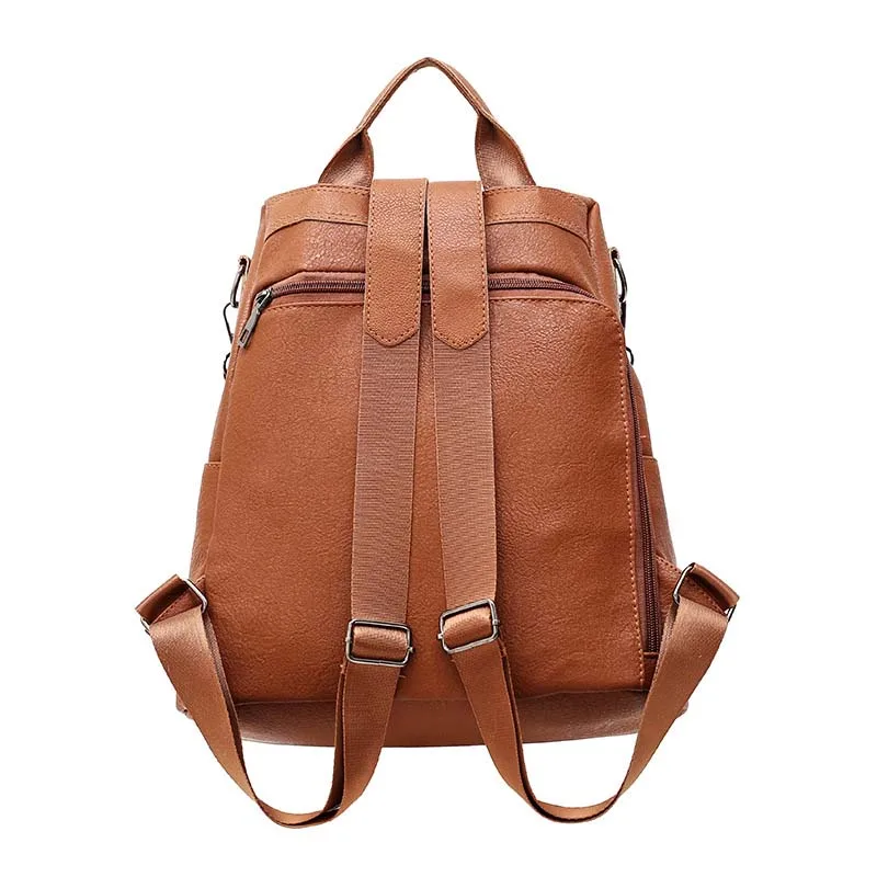 mochilas 2020 Luxury designer fashion PU leather women backpacks 2 ways design shoulder backpack bags for girls college school leisure