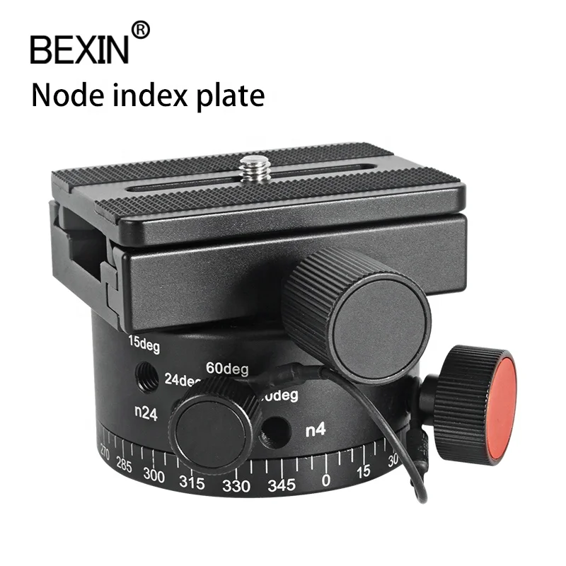 

BEXIN professional photography aluminum panoramic node index plate quick release clamp adapter for tripod ball head mount