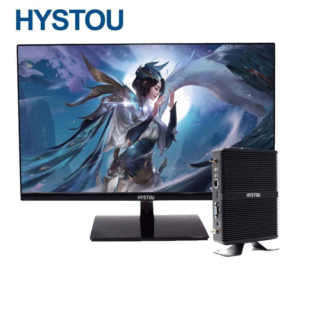 

HYSTOU Mini Tower PC i3 7167U Fanless Gaming 8GB RAM 256GB SSD Mini Computer