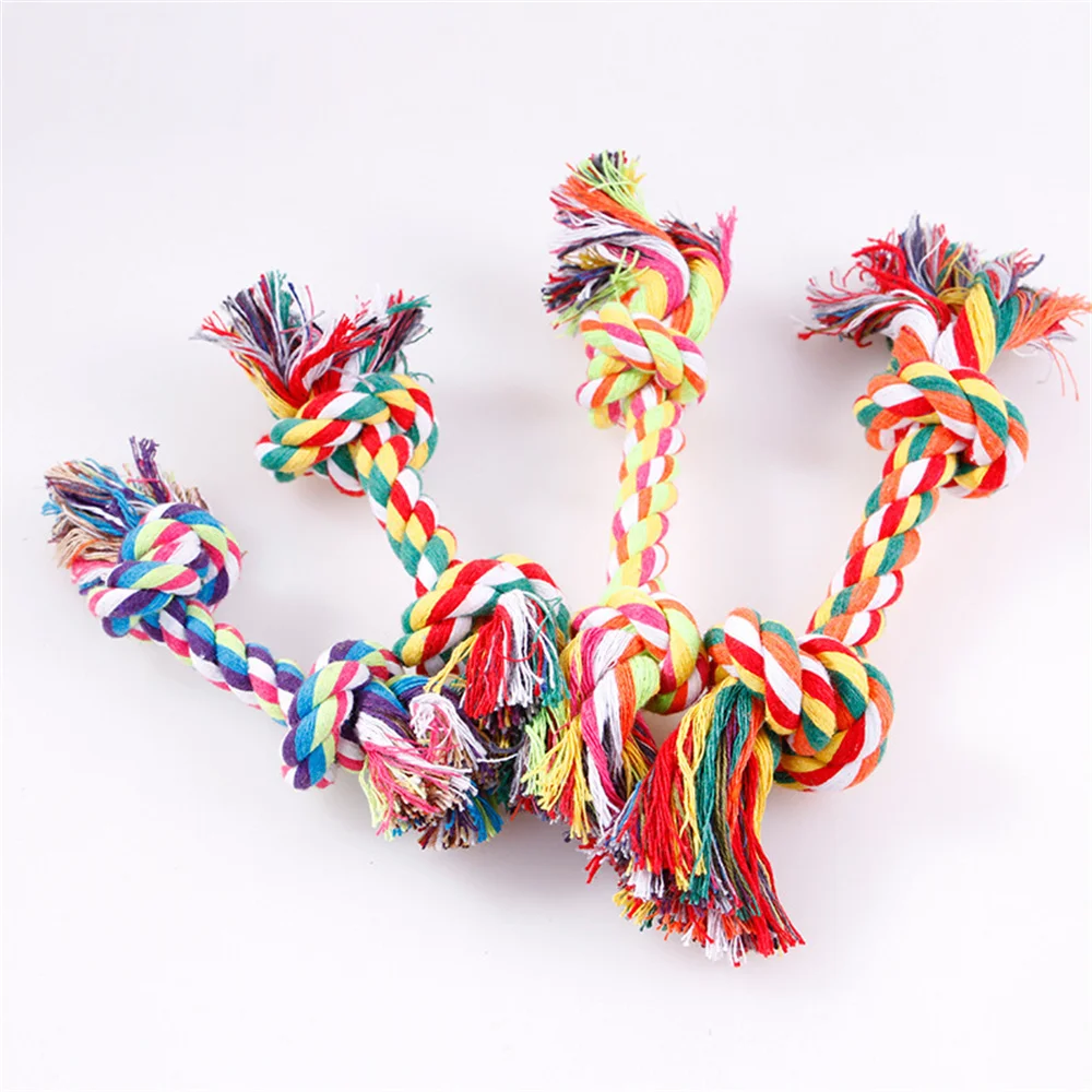 

Pet Toy Dog Chew Toy Dog Rope Knot Training Bite-Resistant Molar Cotton Rope Toy