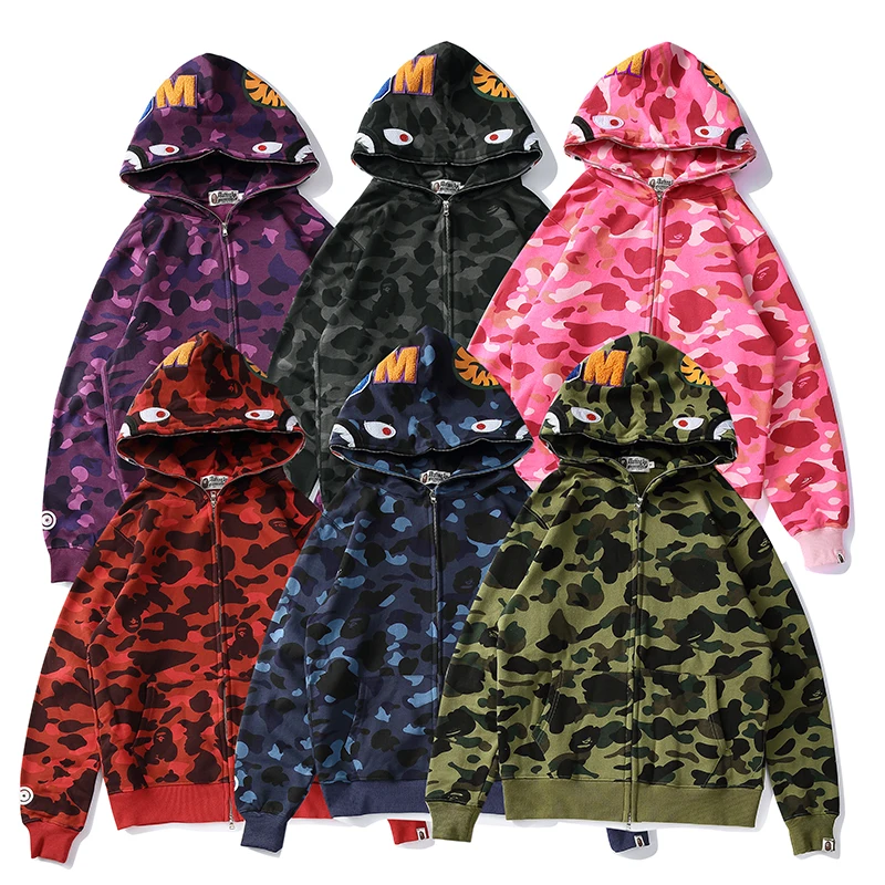 

2022 BAPE Wholesale 100%Cotton Men Hoodie drop shipping Print Oversized Vintage Hoodie for Men