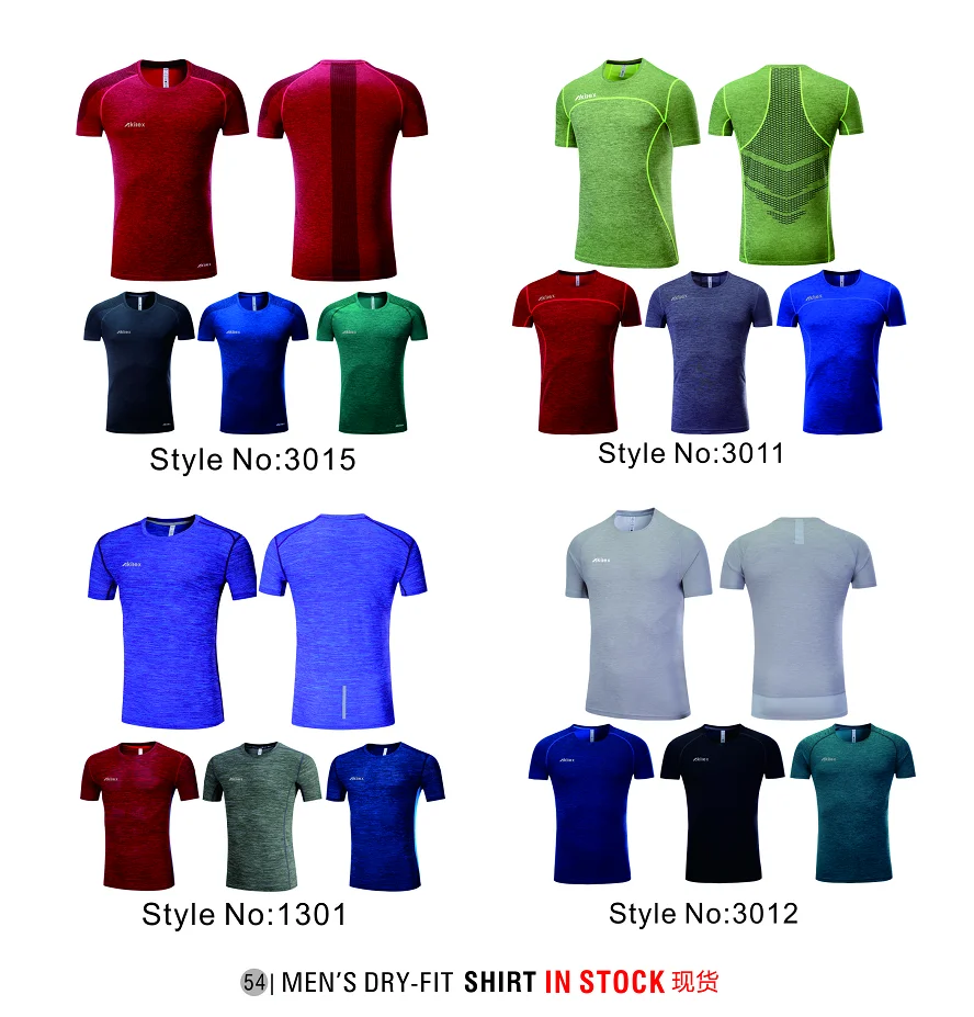 Wholesale Plain Tshirt Sports Men Tops Gym Slim Fitness T Shirt Quick Dry Running Mesh T Shirt