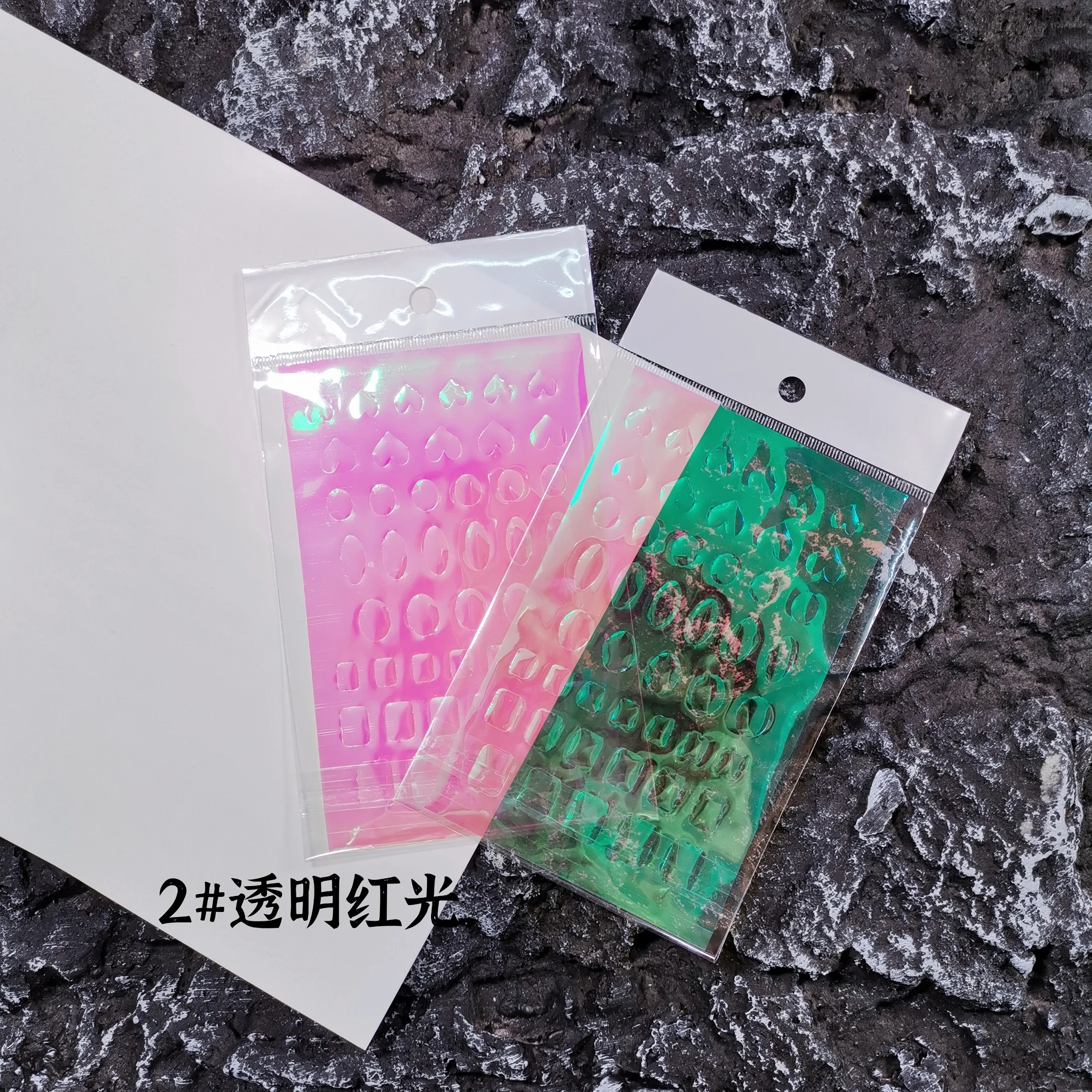 

2021 Latest Professional Design Nail Art Lovely Sweet Wrapper Candy Paper Nail Sticker, Colorful