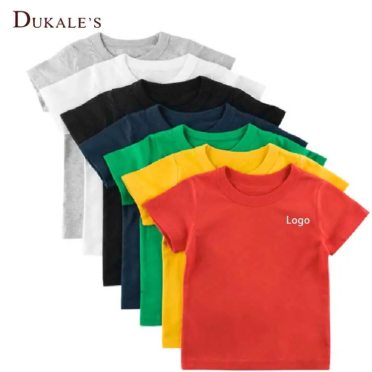 

Drop Shipping Children Kid Summer Blank Solid Boy Tee Shirt Oeko-tex Plain Tagless T-Shirt Combed Cotton Boy tshirts For Kid, Fruit of the loom