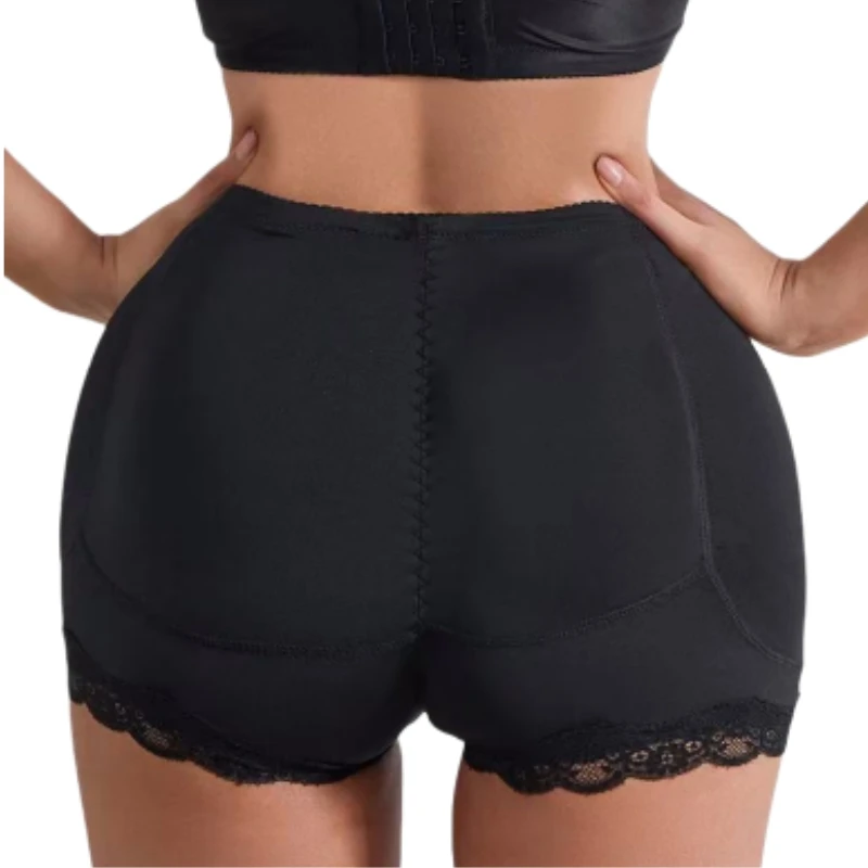 Women Bodyshort Silicone Padded Pants for Women Hip Enhancer Shapewear Bbl Buttocks Tummy Control Padded Panties