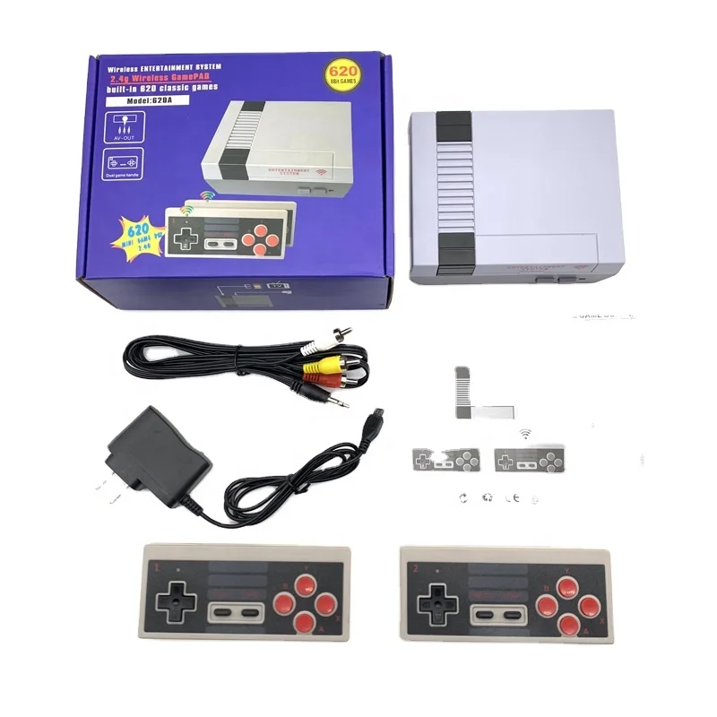 

Factory Mini TV Video Classic Edition 8 Bit Game Retro Update 620 Game Console For SNES Nintendo With Wireless Controllers, White