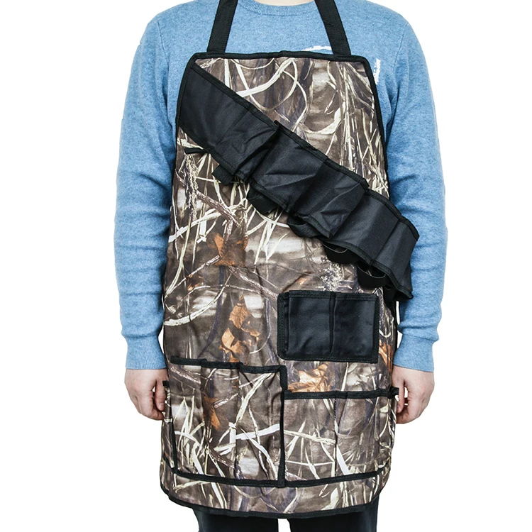 

Heavy Duty Multifunctional Professional BBQ Grill Apron with Tool Pockets and Beer Holder Adjustable Strap, Camo1,camo2