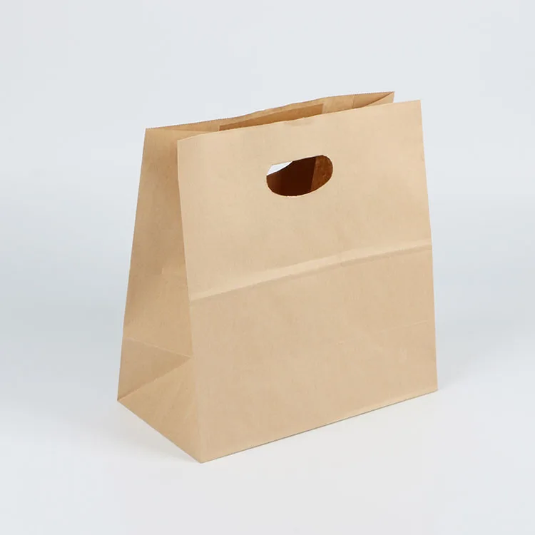 Custom Die Cut Paper Bag Brown Kraft Gift Shopping Paper Bag Buy