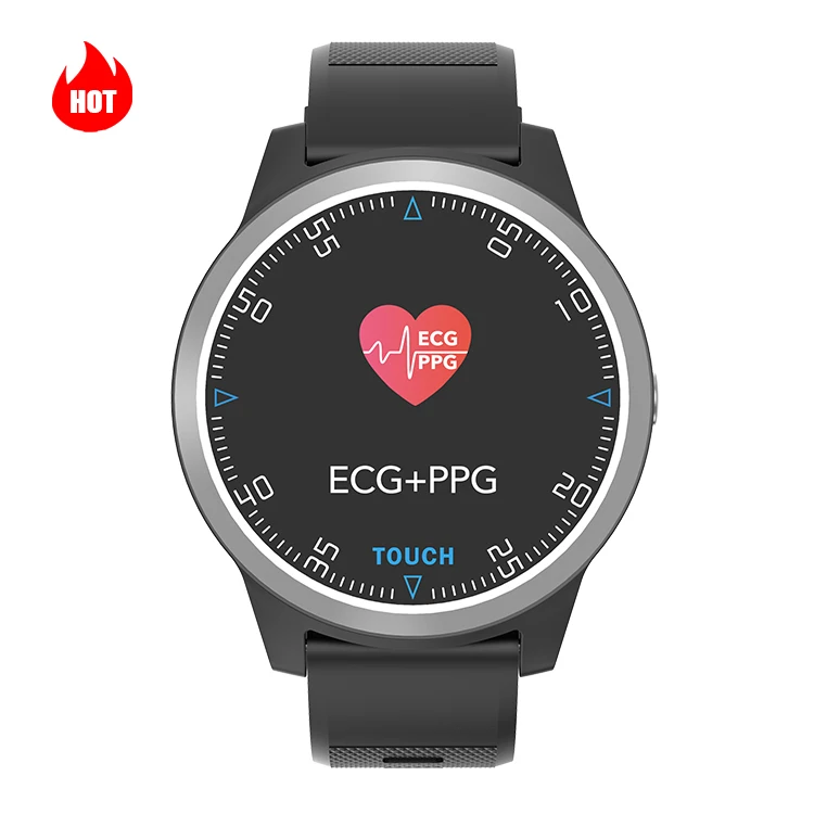

IP67 Waterproof Blood Pressure Sleep Monitor ECG fitness Smart Bracelet Watch