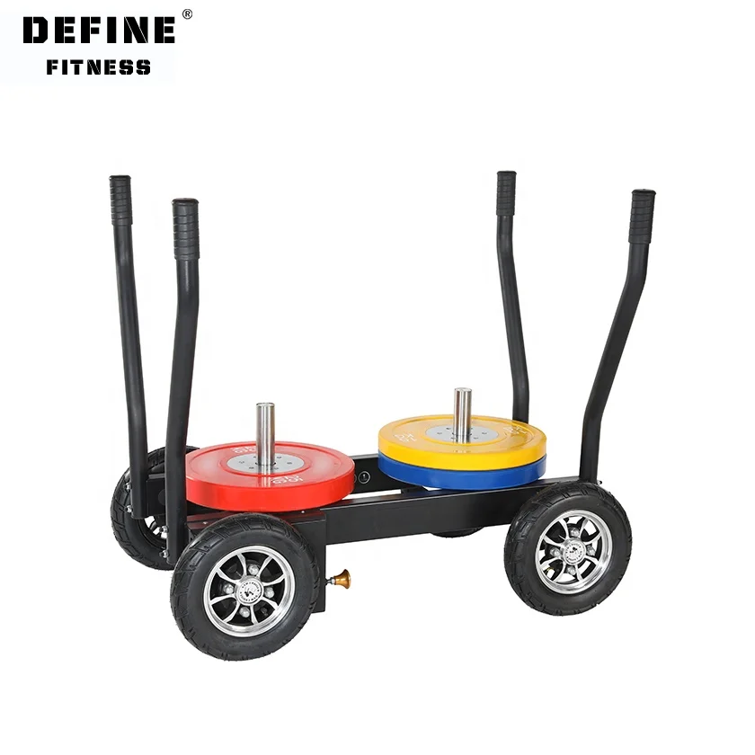 

Gym Equipment Fitness Pull and Push Power Training Prowler Weight Plate Sled