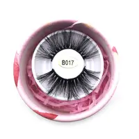 

Manufacturer Custom Box Eyelash Container Gorgeous Eye Lashes 25mm Long False mink lash Strip Eyelashes