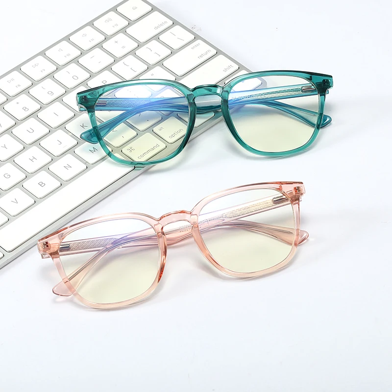 

MS 93391 Factory Retro Computer Colored Glasses Frames Eye Protection Frame Clear TR90 Blue Light Blocking Glasses Logo