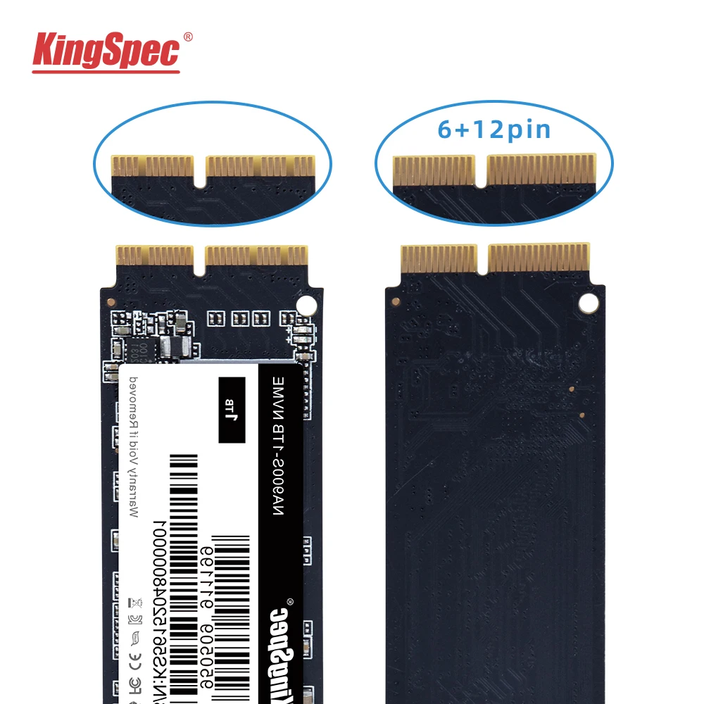 

KingSpec NVMe M.2 512GB SSD For Laptop A1369/ A1465/ A1466 /A1502/ A1398/ A1347/ A1481