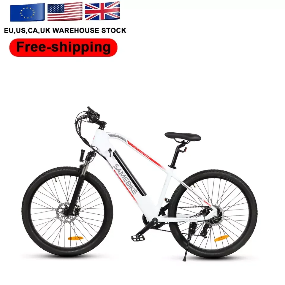 

72h delivery USA warehouse SAMEBIKE Full Suspension 48V10Ah Lithium Battery 500w ebike Fat Tire electric bicycle